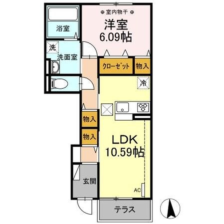 サンライズIIの物件間取画像